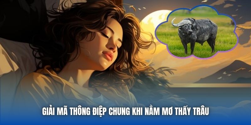 Giải mã thông điệp chung khi nằm mơ thấy trâu